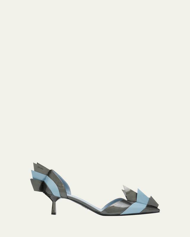 Modellerie d'Orsay Spike Bicolor Leather Pumps